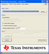 LMFlashProgrammer Program